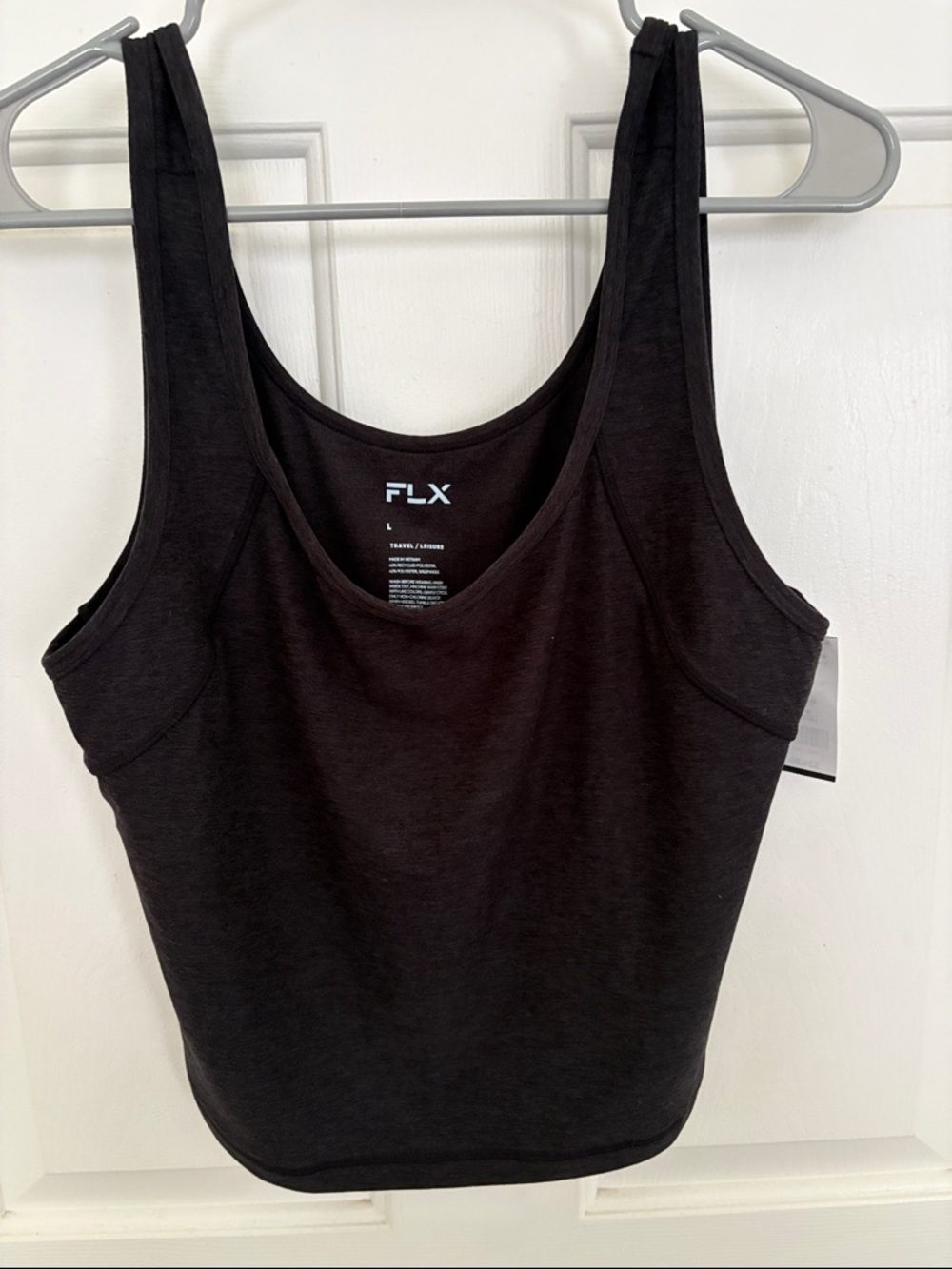 FLX Women's Black Scoop Tank — Everyday Essential
